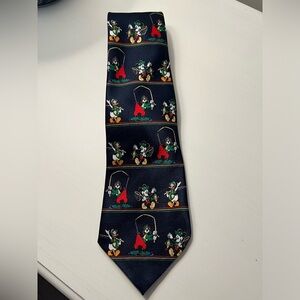 Mickey Unlimited Retro Mickey Goofy Donald Fishing Tie Disney
